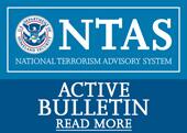 DHS National Terrorism Advisory System: There is an active bulletin